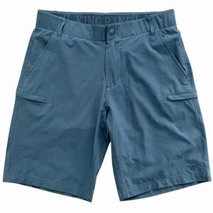 King Ranch Cargo Shorts‎ Men Large Blue 11" Casual Workwear Rancher